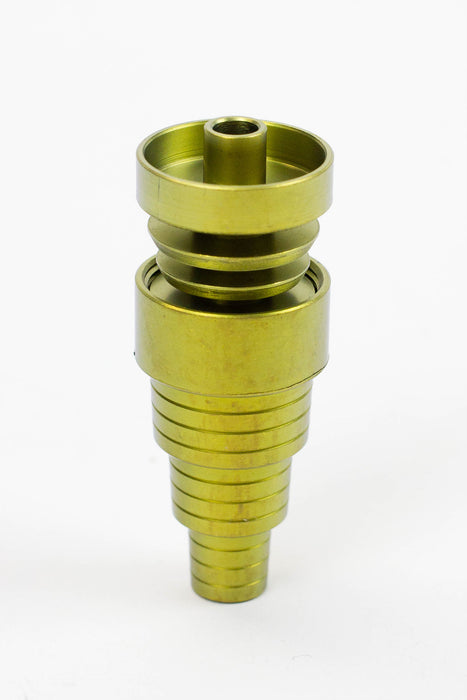 Color Titanium 6-in-1 Domeless Nail Cap · Dabber · Insert · Clip · Nail ONE Green
