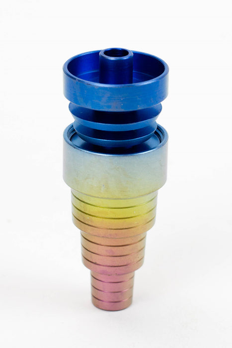 Color Titanium 6-in-1 Domeless Nail Cap · Dabber · Insert · Clip · Nail ONE Rainbow