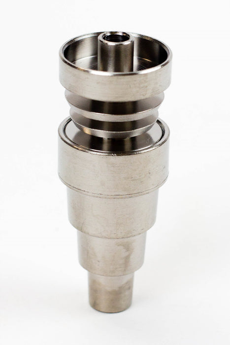 Color Titanium 6-in-1 Domeless Nail Cap · Dabber · Insert · Clip · Nail ONE Silver