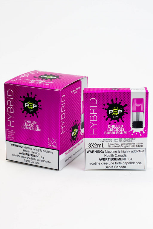 HYBRID Pop Hit STLTH Compatible Pods Box of 5 packs (20 mg/mL)-Chilled Lucious Bubblegum - One Wholesale