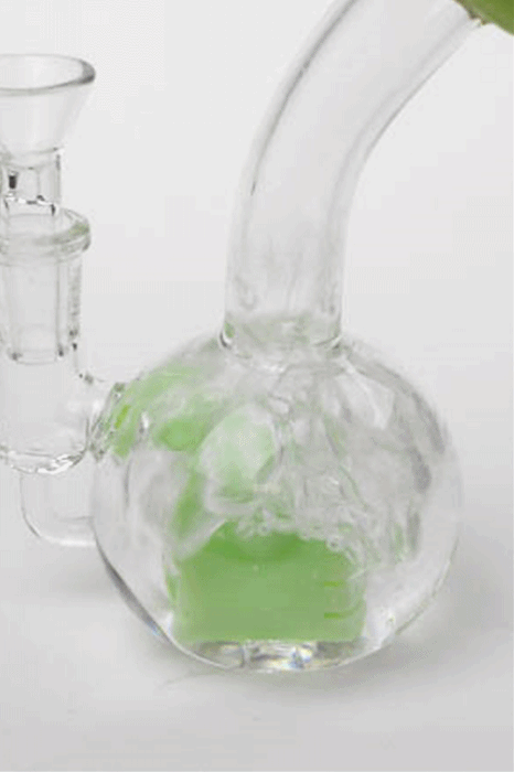 6" 2-in-1 hammer diffuser bubbler Glass Bong ONE