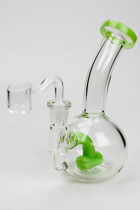 6" 2-in-1 hammer diffuser bubbler Glass Bong ONE