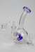 6" 2-in-1 hammer diffuser bubbler Glass Bong ONE Blue