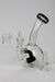 6" 2-in-1 hammer diffuser bubbler Glass Bong ONE Black