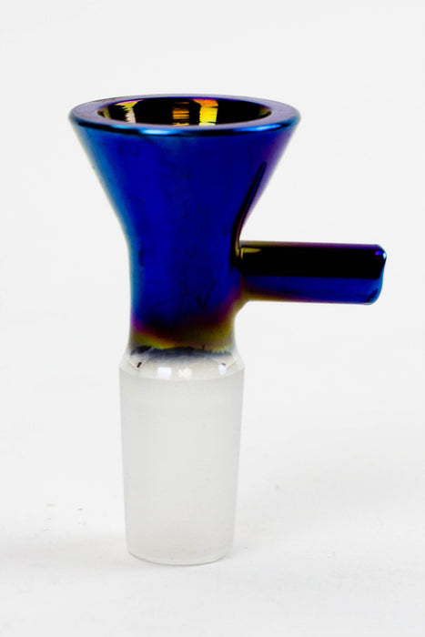 Metallic Color glass bowl for 14 mm Joint-Blue - One Wholesale