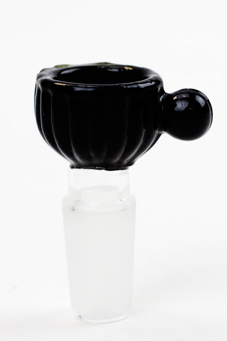 Color glass bowl for 14 mm Joint-Black - One Wholesale