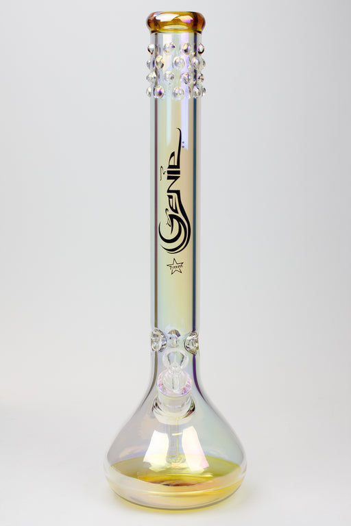 19" Genie Metallic 7 mm glass round glass bong Glass Bong ONE A