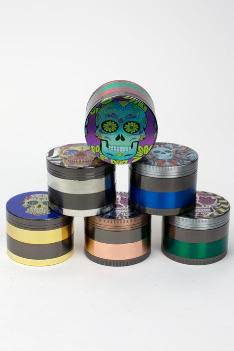 4 parts Skull Hologram metal grinder- - One Wholesale
