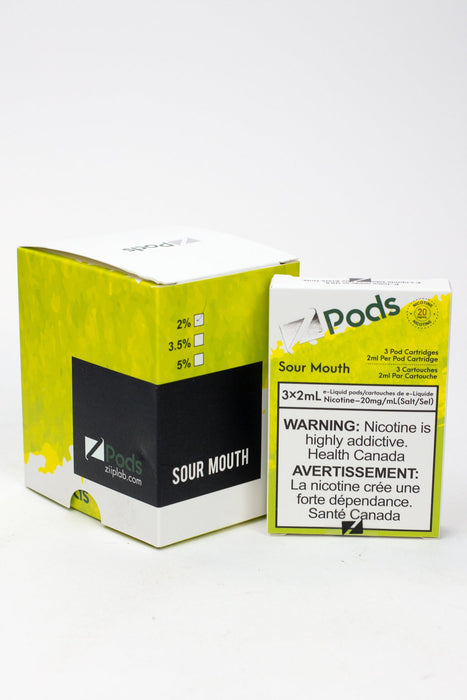 ZPOD S-Compatible Pods Box of 5 packs (20 mg/mL)-Sour Mouth - One Wholesale