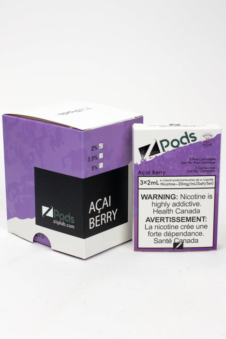 ZPOD S-Compatible Pods Box of 5 packs (20 mg/mL)-ACAI Berry - One Wholesale