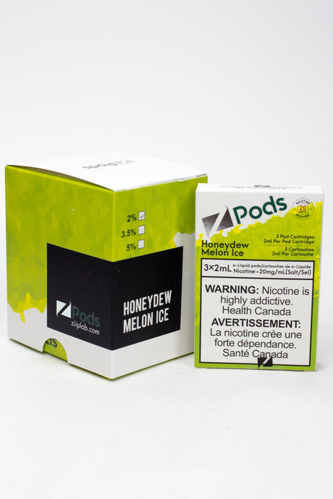 ZPOD S-Compatible Pods Box of 5 packs (20 mg/mL)-Honeydew Melon Ice - One Wholesale