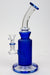 10" 2-in-1 Blue sandblast graphic bubbler Bongs ONE
