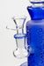 10" 2-in-1 Blue sandblast graphic bubbler Bongs ONE