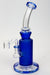 10" 2-in-1 Blue sandblast graphic bubbler Bongs ONE