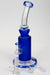 10"  2-in-1 Blue sandblast graphic bubbler- - One Wholesale