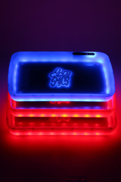 Acid Secs LED Rolling Tray with Grinding Pad- - One Wholesale