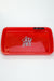 Acid Secs LED Rolling Tray with Grinding Pad-Red - One Wholesale