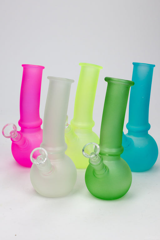 7" Glow in the dark glass water pipe- - One Wholesale