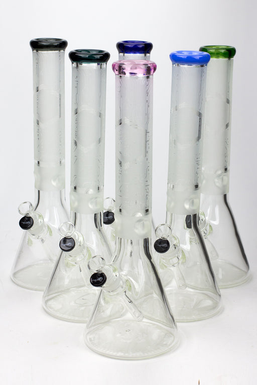 16" Genie 9 mm electric board graphic glass water bong Glass Bong ONE