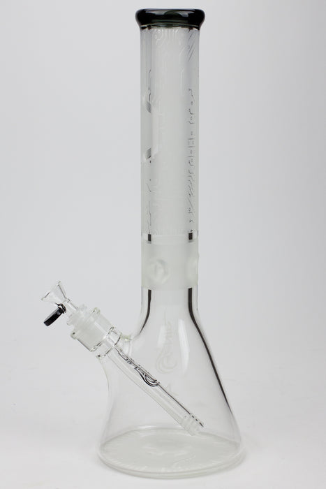 16" Genie 9 mm electric board graphic glass water bong Glass Bong ONE