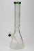 16" Genie 9 mm electric board graphic glass water bong Glass Bong ONE Green