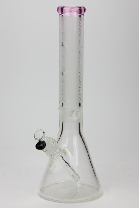 16" Genie 9 mm electric board graphic glass water bong Glass Bong ONE Pink