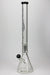 24" Genie 9 mm single percolator glass water bong Bongs ONE Grey