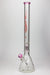 24" Genie 9 mm single percolator glass water bong-Pink - One Wholesale