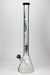 24" Genie 9 mm single percolator glass water bong Bongs ONE Teal