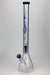 24" Genie 9 mm single percolator glass water bong Bongs ONE Blue