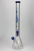 24" Genie 9 mm single percolator glass water bong-Blue - One Wholesale