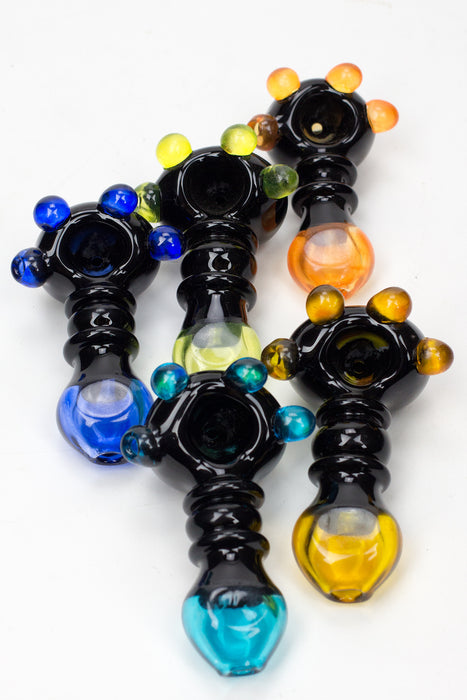 4" soft glass 7949 hand pipe- - One Wholesale