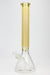 17" Diamond pattern 7 mm glass beaker bong-Golden - One Wholesale