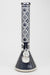 16" Luxury pattern 7 mm metallic beaker bong Glass Bong ONE