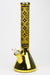 16" Luxury pattern 7 mm metallic beaker bong Glass Bong ONE Gold