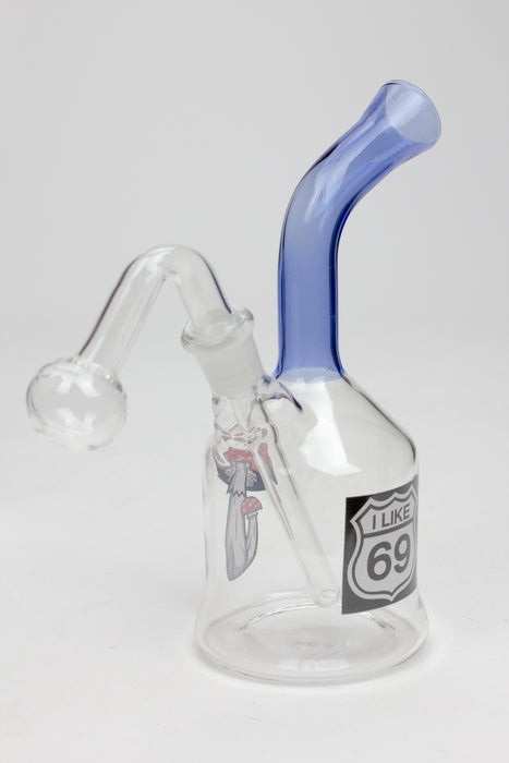 6.5" Oil burner color tube water pipe Bongs ONE