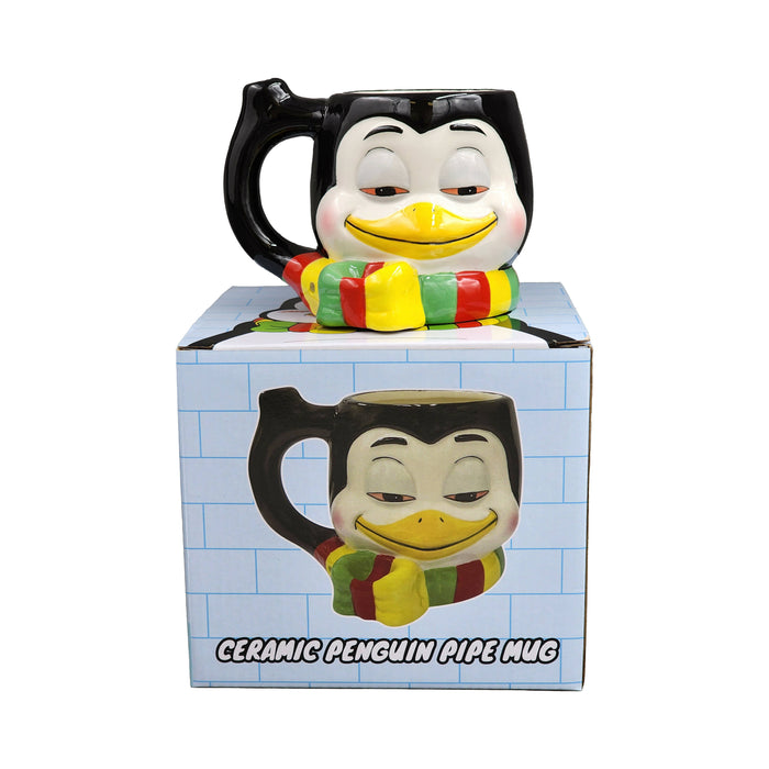 STONED PENGUIN pipe mug Mug Pipe Roast and Toast Gifts