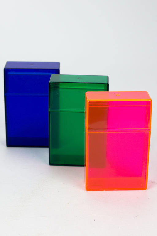 Plastic Flip open Cigarette Case Box of 12 Storage ONE