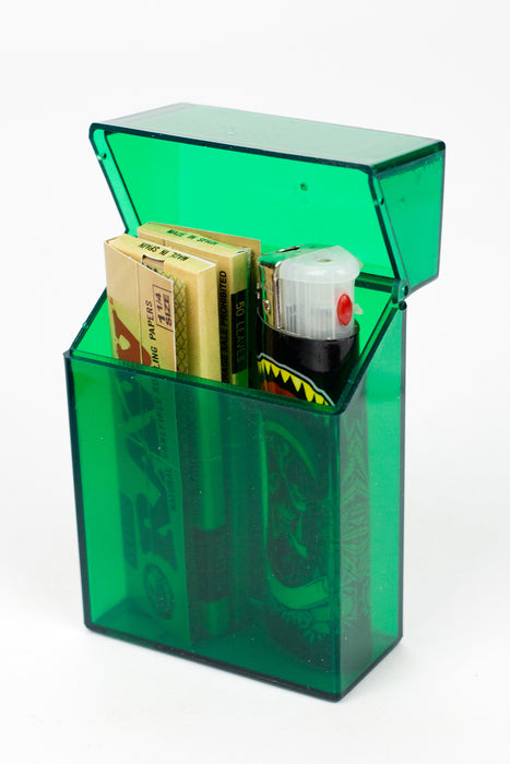 Plastic Flip open Cigarette Case Box of 12- - One Wholesale