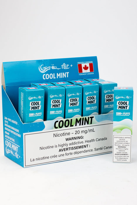 Genie Air+ disposable 1200 Puff Pod 20 mg/mL-Cool Mint - One Wholesale
