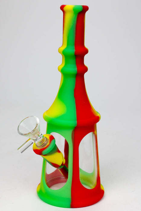 8.5" Acrylic and Silicone water bong - Assorted Colours Resin · Silicone · Plastic Bong ONE