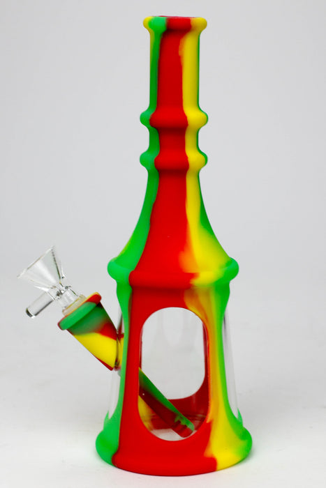 8.5" Acrylic and Silicone water bong - Assorted Colours Resin · Silicone · Plastic Bong ONE