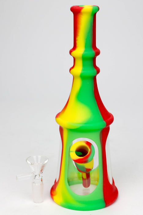 8.5" Acrylic and Silicone water bong - Assorted Colours Resin · Silicone · Plastic Bong ONE