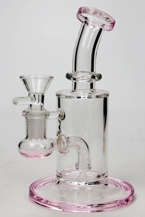6" 2-in-1 fixed 3 hole diffuser bubbler-Pink - One Wholesale