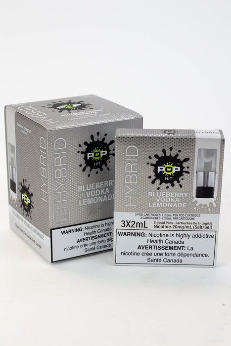 HYBRID Pop Hit STLTH Compatible Pods Box of 5 packs (20 mg/mL)-Blueberry Vodka Lemonade - One Wholesale