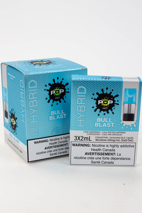 HYBRID Pop Hit STLTH Compatible Pods Box of 5 packs (20 mg/mL)-Bull Blast - One Wholesale