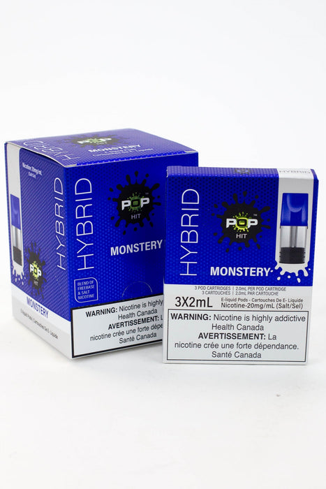 HYBRID Pop Hit STLTH Compatible Pods Box of 5 packs (20 mg/mL)-Monstery - One Wholesale