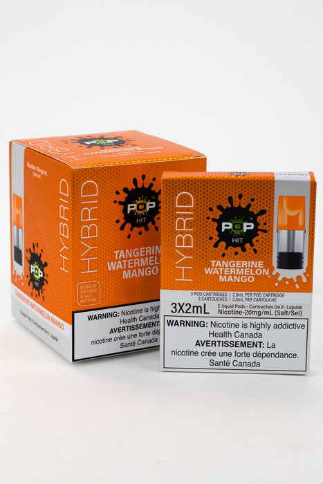 HYBRID Pop Hit STLTH Compatible Pods Box of 5 packs (20 mg/mL)-Tangerine Watermelon Mango - One Wholesale