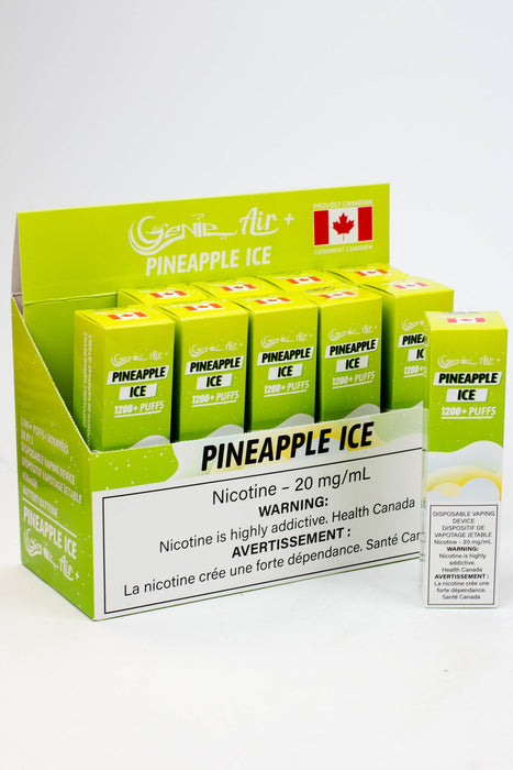 Genie Air+ disposable 1200 Puff Pod 20 mg/mL-Pineapple ice - One Wholesale