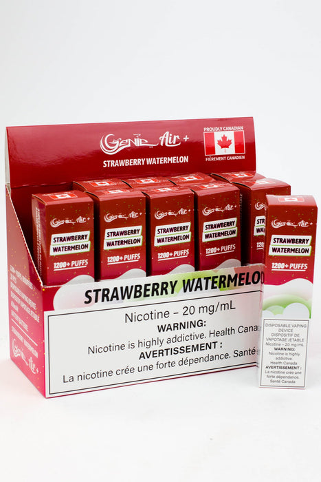 Genie Air+ disposable 1200 Puff Pod 20 mg/mL-Strawberry Watermelon - One Wholesale
